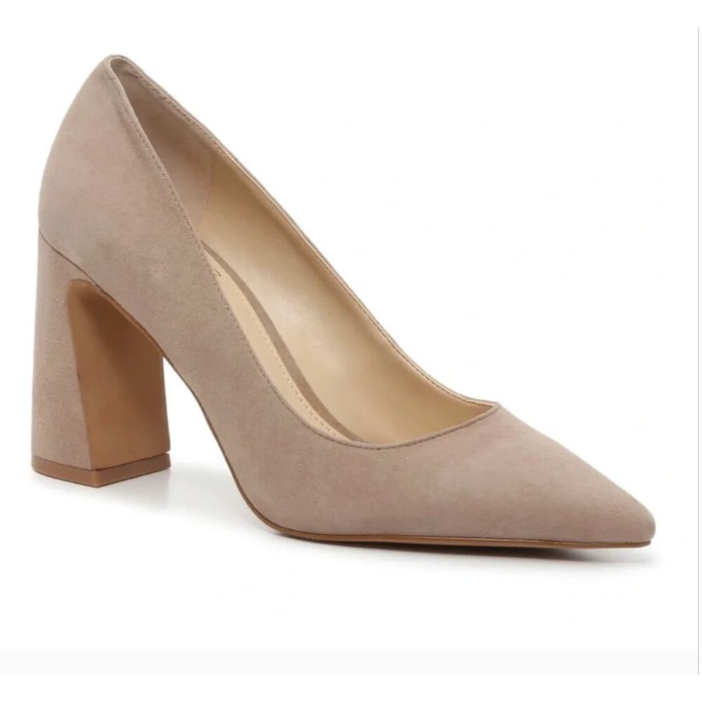 VINCE CAMUTO Tan Ableen Suede Pump Heel Shoe Size 9 - Picture 6 of 6